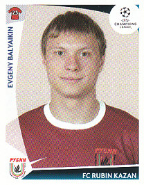 Evgeny Balyaikin Rubin Kazan samolepka UEFA Champions League 2009/10 #402